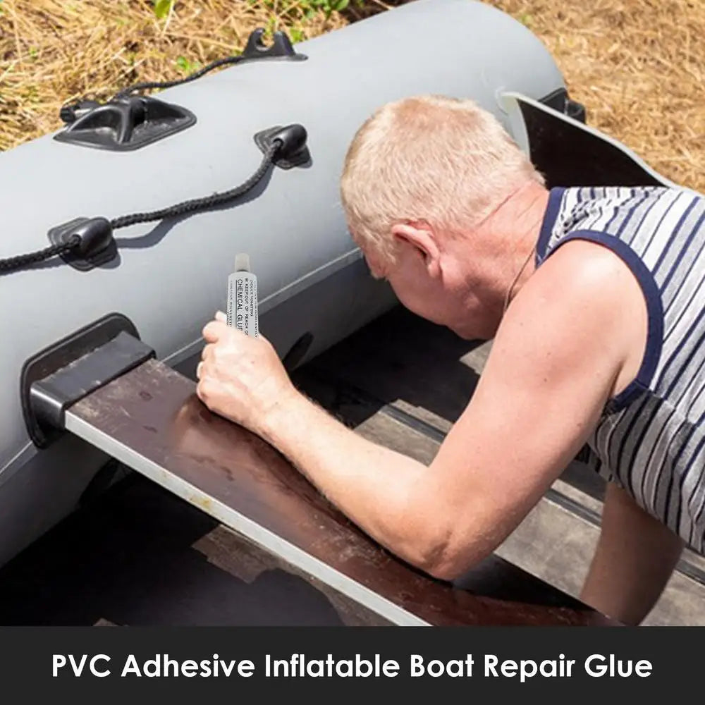 PVC Boat Adhesive 30ml Inflatable Boat Adhesive Glue Strong Adhesive Repair Tool for Kayak Paddle Boat Inflatable Boat Raft